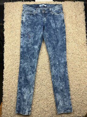 Levi 524 Skinny Womens Jeans Straight Leg Acid Wash Blue 27x32 Red Tab Levi’s
